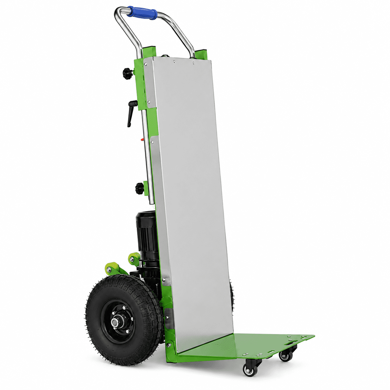 Green Hand Trucks - 880lbs Capacity Electric Stair Hand Trucks 1200W Heavy Duty Stair Climber Trolley with Safety Rope and Solid Wheel for Moving Furni ture Logistics Warehous