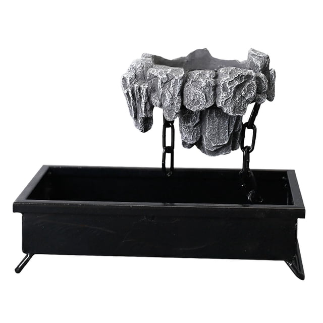 de bonsái multiusos, accesorios de decoración de jardín, contenedor , cesta para el hogar, oficina, decoración de césped gris oscuro D Baoblaze Florero Contenedor