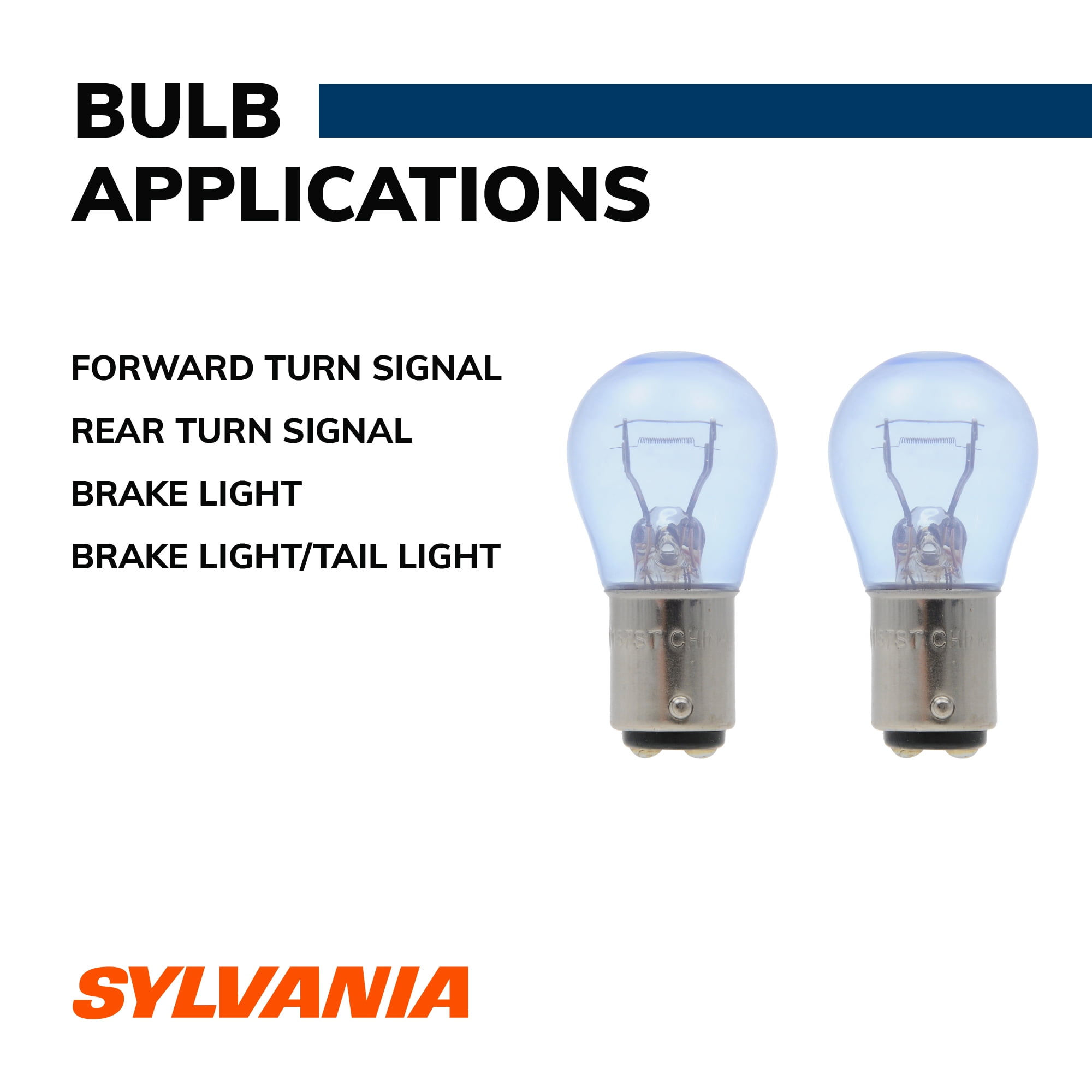 (2 pack) Sylvania 1157 SilverStar Mini Bulb, 2 Pack, Compatible with Multiple Cars