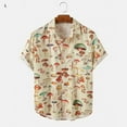 thumbnail image 4 of Qarigey Camisa cómoda de poliéster con ventilación - Para hombres adolescentes en atracciones turísticas Manga corta albaricoque L 1 Type2 NO2, 4 of 6
