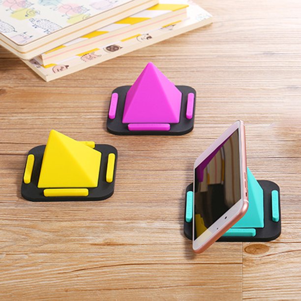 greenhome Phone Holder Pyramid Shape NonSlip Silicone Adjustable