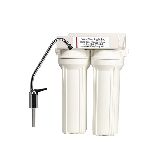 Undercounter Water Filter KDF & GAC With Fluoride Removal by Crystal Clear Supply