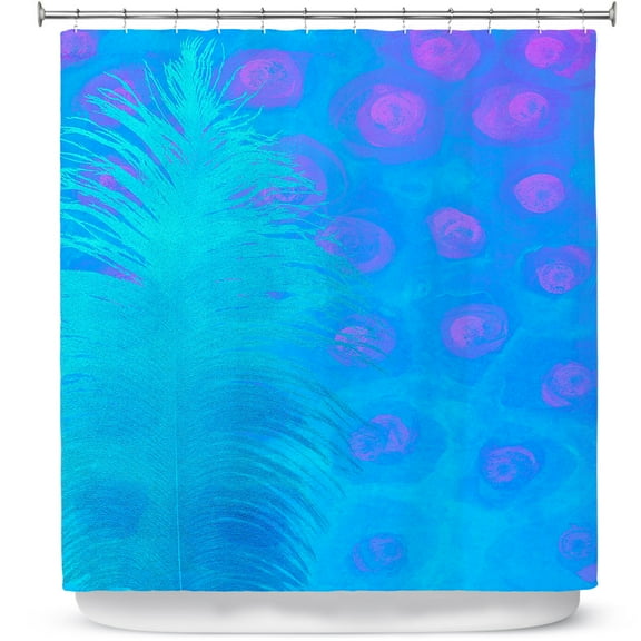 Shower Curtains 70" x 93" from DiaNoche Designs by China Carnella - Bluebell