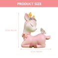 thumbnail image 2 of PBPBOX Miniature Reindeer Figurines Resin Deer Figurine Pink Home Decoration 1Set, 2 of 6