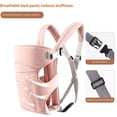 thumbnail image 6 of Baby Carrier Infant Carrier Ergonomic Baby Carrier Backpack,Breathable Front Back Carrying Wrap Seat for Newborn Toddlers up to 33 lbs,Pink, 6 of 7