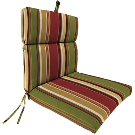 Jordan Manufacturing Outdoor Patio Replacement Chair Cushion, Westport Henna Stripe