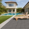 thumbnail image 2 of Interlocking Deck Tiles, 12 inch (Pack of 44), Patio Flooring Outdoor Waterproof for Garden Poolside Front/Back Yard, 2 of 8