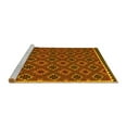 thumbnail image 2 of Ahgly Company Machine Washable Indoor Round Oriental Yellow Traditional Area Rugs, 5' Round, 2 of 4