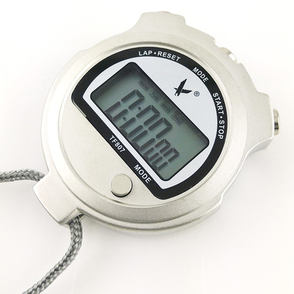fashionhome TF807 Single Row Metal Shell Sports Stopwatches with