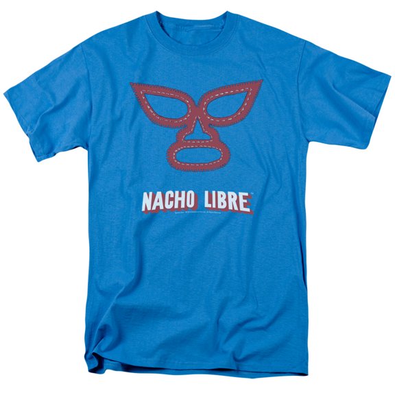 Nacho Libre Mask Adult 18/1 T-Shirt Turquoise