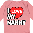 thumbnail image 4 of Inktastic I Love My Nanny Boys or Girls Long Sleeve Baby Bodysuit, 4 of 5