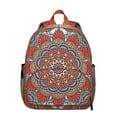 thumbnail image 1 of Abstract Ornamental Mandala Ergonomic Backpack - Comfortable Wear for Students with Spine Protection, 1 of 5