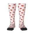 thumbnail image 2 of Picia Women Crew Soft Moisture-wicking Socks Strawberry Pattern Design Cotton Socks, One Size fit All, 2 of 9