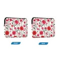 thumbnail image 7 of FORMRS 13-13.3 inch Laptop Sleeve Case Soft Carrying Quilted Computer Bag Cover, Pink Floral, 7 of 7