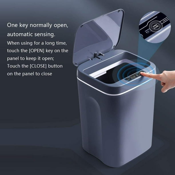 Home Smart Garbage Bin, Automatic Induction Trash Can with SelfSealing