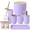 Light Purple, variant on 9Pcs Bathroom Accessory Set, Complete Bathroom Kit with Trash Can/Soap Dispenser/Toothbrush Holder/Toilet Brush & More, Home Bathroom Essentials