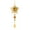 Champagne, variant on Vickerman 6.5" Mocha Jewel Metal Star with Dangle Christmas Ornament