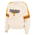 thumbnail image 2 of Women's WEAR by Erin Andrews  Cream Tennessee Volunteers Chenille Woven Patch Stripe Pullover Sweater, 2 of 4
