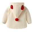 thumbnail image 4 of Generic Children Warm Snowsuit Winter Baby Girls Fruit Strawberry Autumn Long Sleeve Hooded Coat Zipper Jacket Clothes for 6M-4 Years(A,18-24 Months), 4 of 4