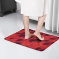 thumbnail image 4 of Red Cheetah Leopard Pattern Flannel Non Slip Door Rugs,Washable Door Mats Indoor,Decorative Door Mats,Dirt-Resistant and Absorbent Doormat for Entrance,Bedroom,Kitchen,Bathroom,31.5x17in(80x43cm), 4 of 4
