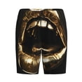 thumbnail image 6 of Daiia Golden Lips Modern Sculpture Mens Woven Stretch Pajama Short,Short Pajama Pants-X-Large, 6 of 7