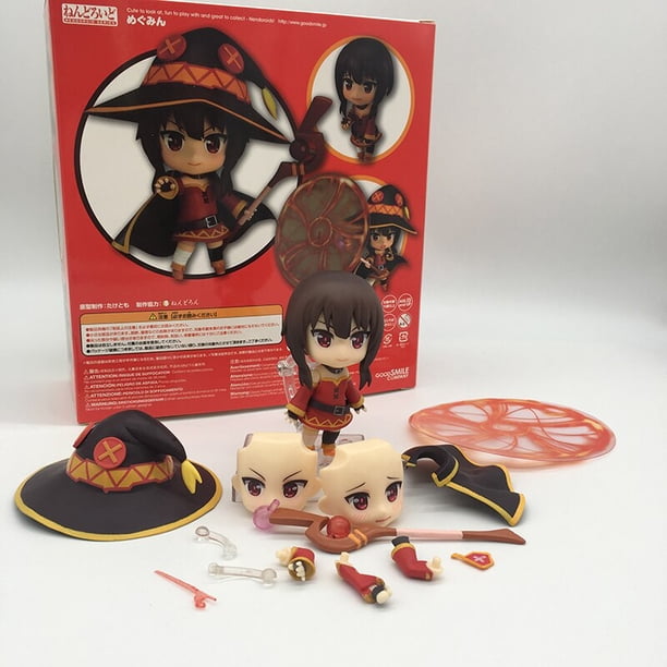 Anime Konosuba Megumin Figure God's Blessing on this Wonderful World Megumin 725 Action Figure Model Toy Doll Birthday Gift heqiyong LED