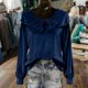 thumbnail image 2 of RKSTN Valentine's Day Gifts Long Sleeve Shirts for Women Oversized Cute Bow Gold Velvet T Shirts Womens Casual Solid Loose Fits Comfy Elegant Bow Tie Tops for Holiday Party Cute Puff Blouses Top, 2 of 10