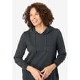 thumbnail image 4 of Woman Within Plus Size Longer-Length Hoodie Sweatshirt., 4 of 6