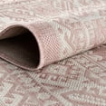 thumbnail image 3 of Rugs.com Outdoor Aztec Collection Rug – 10' x 14' Pink Flatweave Rug Perfect For Living Rooms, Large Dining Rooms, Open Floorplans, 3 of 7