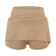 thumbnail image 3 of Skpblutn Tennis Skirts for Women Golf Skorts Athletic High Waisted with Pockets Inner Shorts Sport Workout Pleated Pickleball XXL Khaki, 3 of 8