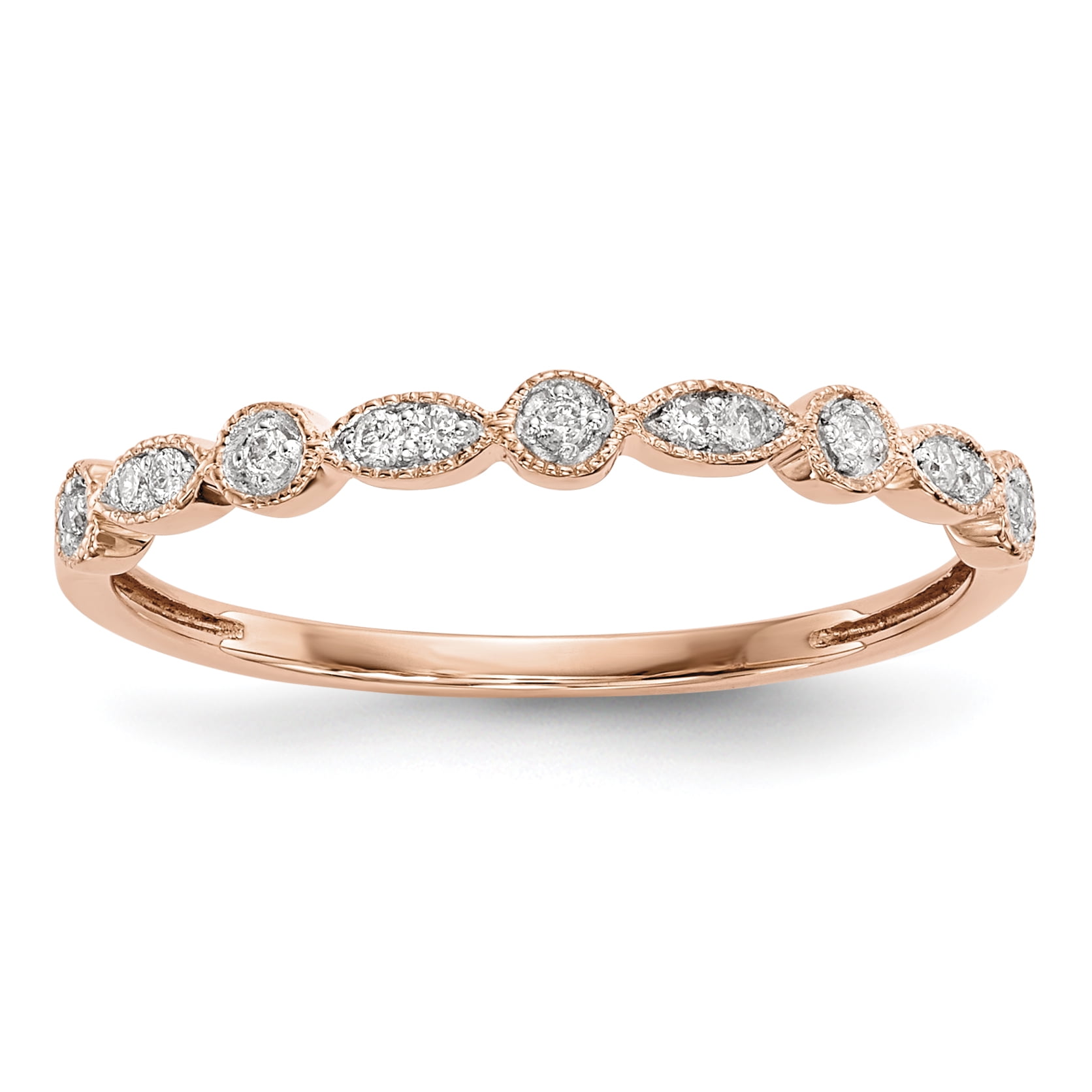 14k Rose Gold Diamond Ring