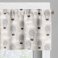 thumbnail image 5 of Ambesonne Cartoon Valance & Curtain, Hot Air Balloons Art, 55"x24", Pale Grey Champagne, 5 of 7