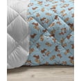 thumbnail image 3 of Dog Down Alternative Comforter, Husky Puppy Siberian Energetic Pet Alaskan Origin Sketch Style Cartoon Cold, Microfiber Quilt for All Season, 5 Sizes, Blue Grey Black White, by Ambesonne, 3 of 3
