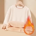 thumbnail image 7 of KAUOD Teen Girls Fleece Lined Sweater Thick Warm Crew Neck Pullover Sweatshirts Tops Kids Plain Long Sleeve Padded Clothes, 7 of 7