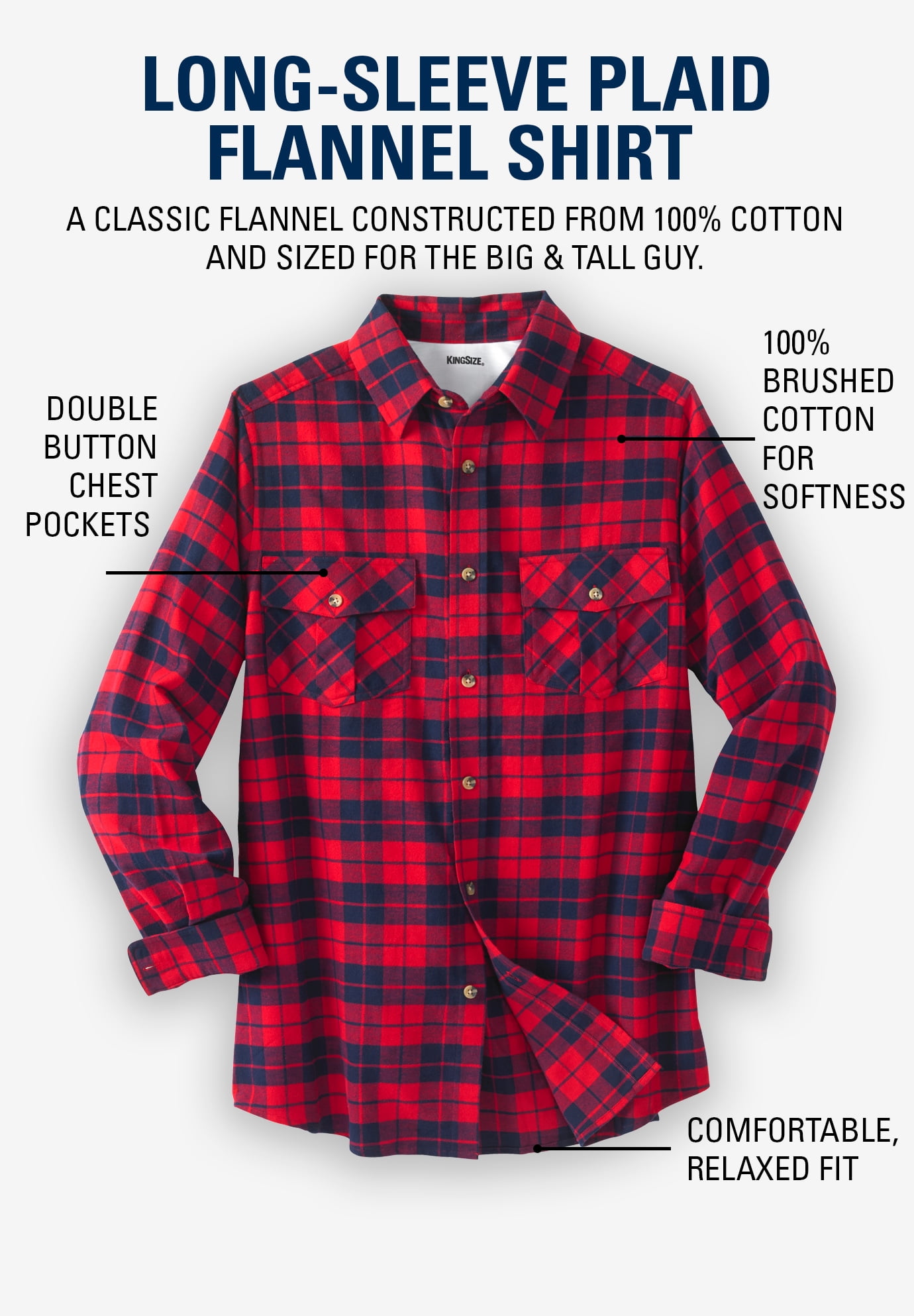 Tall flannel Clearance
