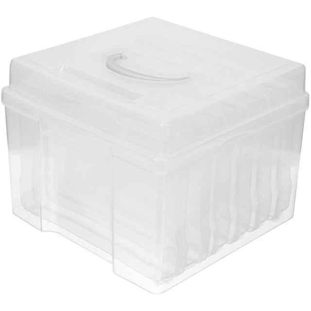 Shisuyan Photo Container Box Plastic Photo Cases Picture Storage Case Photo Case