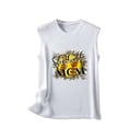 thumbnail image 3 of Birdeem Mode Femmes Imprimé Col Rond Sans Manches Chemises à Blocs Tunique T-Shirt Hauts, 3 of 5