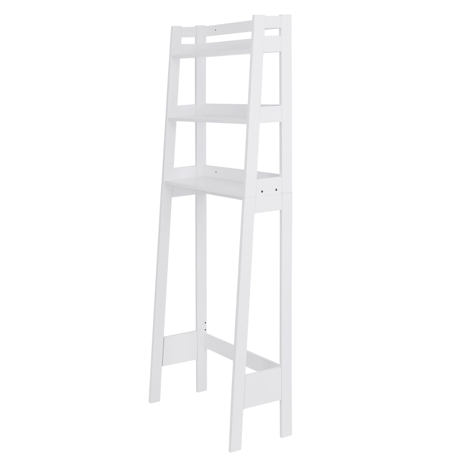 HomGarden 3-Shelf Bathroom Storage Rack Organizer Over the Toilet Bathroom Space Saver, White