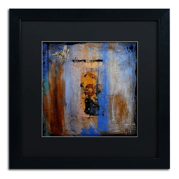 Trademark Fine Art "The Race" Canvas Art by Nicole Dietz Black Matte, Black Frame