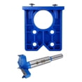 thumbnail image 2 of Kit de plantilla para bisagra oculta de 35 mm, plantilla para fresadora de agujeros de bisagra, carpintería para instalación de puertas de muebles, Azul, 2 of 8