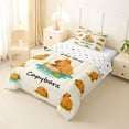thumbnail image 2 of Erosebridal Animal Capybaras With Fruit Orange Twin Comforter Sets 3-Piece For Boys Girls,Who Love Capybara Bedding Set For Kids,Ultra Soft Home Decor, 2 of 7