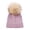 Light Violet, variant on LIZENG Kids Winter Hat Toddler Knitted with Pom Poms for Baby Girls Boys Cute Soft Solid Warm Hats for Cold 8 Hat