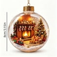 thumbnail image 6 of Christmas Light Up Crystal Clear Ornament Balls - Magic Winter World Scene, 3.15" Xmas Tree Hanging Decor with Warm Light, Reusable Sturdy Decor for Xmas Tree Home Mantel Window Festive Party, 6 of 6