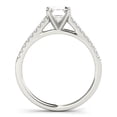 thumbnail image 2 of Sprico Jewel 1.9 Ct Emerald Cut Solitaire Ring - 14K White Gold Plated with Accent Moissanite - Moissanite - Women Wedding Ring - Bridal Band for Her - Gift for Special Occasion, 2 of 2
