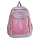 thumbnail image 1 of Mochila de moda con bolsillo transparente de nailon para viajes escolares y universitarios. Violeta, 1 of 9
