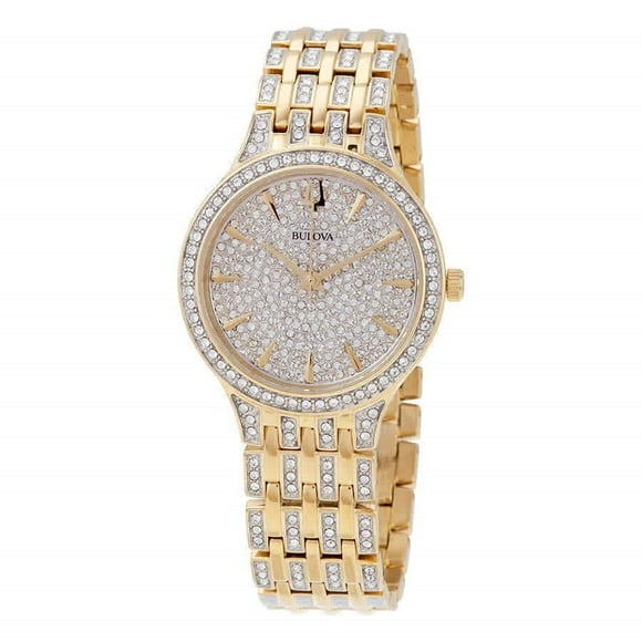Bulova 98L263 Phantom 32MM Women's Gold-Tone Stainless Steel with Sets of Crystal Watch