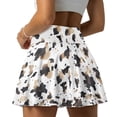 thumbnail image 4 of Yuyamidu Cute Cow Print Tennis Skirts for Women Quick Drying High Waisted Golf Skort with Shorts Sports Casual Activewear with Pockets Size XL, 4 of 7