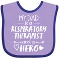 thumbnail image 3 of Inktastic My Dad is a Respiratory Therapist and a Hero Boys or Girls Baby Bib, 3 of 4