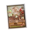 thumbnail image 3 of de bricolaje en miniatura, rompecabezas 3D para decoración del hogar, muebles artesanales, miniluces de madera, para adultos Salvador Casa de muñecas artesanal, 3 of 10