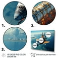 thumbnail image 3 of Designart "Orbiting Earth Space Shuttle Adventure I" Space Shuttle Canvas Art Print, 3 of 5
